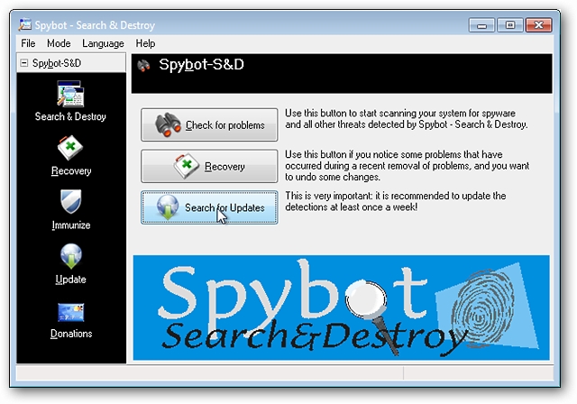 Download spybot for free